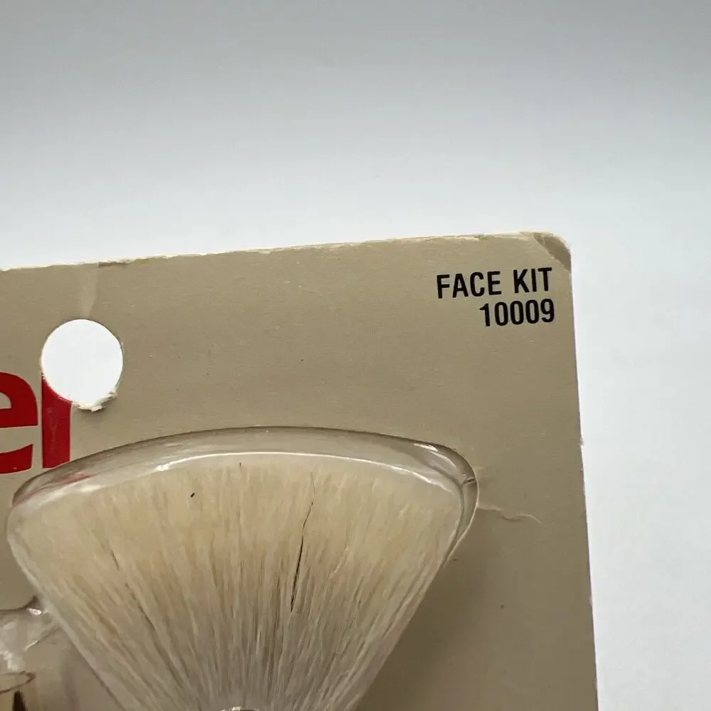 Vintage Cover Girl Makeup Mates Just Basics Face Kit Brushes 10009 Red NEW